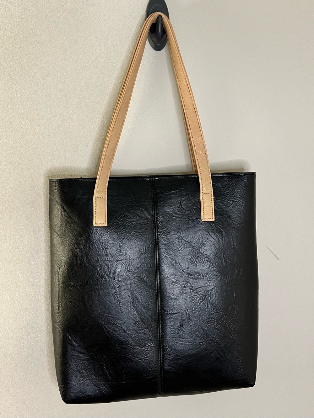Liz Soto Jane Black Tote Bag 2 in 1 Horsebit NWOT - Picture 8 of 12